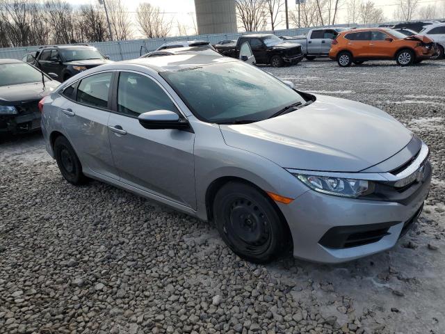 2HGFC2F51JH588733 - 2018 HONDA CIVIC LX SILVER photo 4