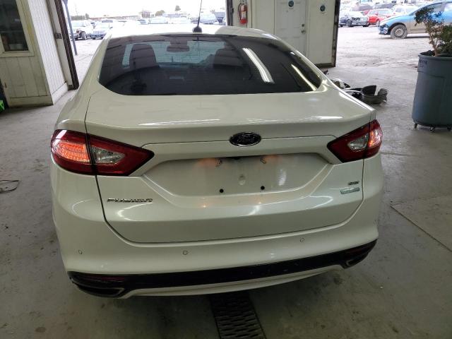 3FA6P0T96GR387170 - 2016 FORD FUSION SE WHITE photo 6