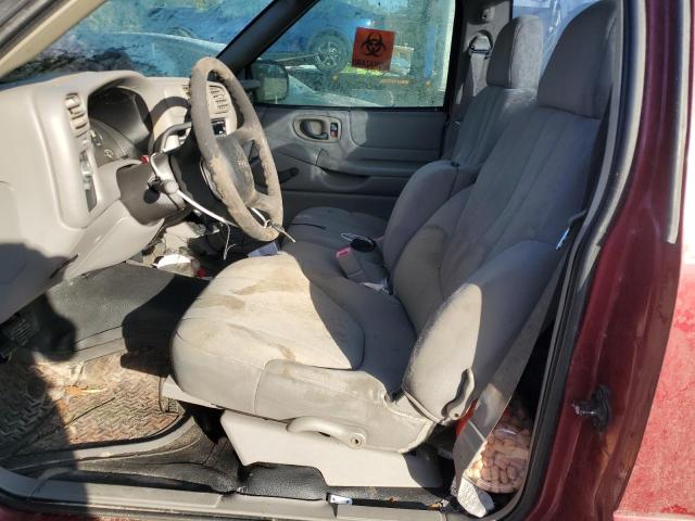 1GTCS14H938277250 - 2003 GMC SONOMA RED photo 7