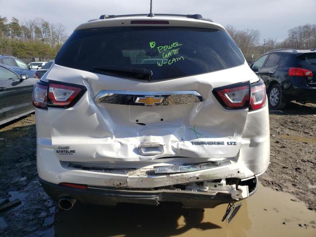 1GNKVJKD6GJ222182 - 2016 CHEVROLET TRAVERSE LTZ WHITE photo 6