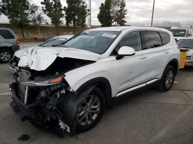 5NMS33AD8KH089645 - 2019 HYUNDAI SANTA FE SEL WHITE photo 1