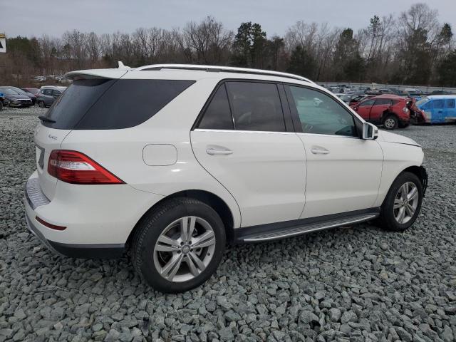 4JGDA5HB3EA285534 - 2014 MERCEDES-BENZ ML 350 4MATIC WHITE photo 3