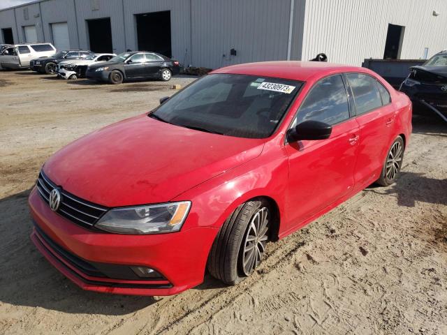 3VWD17AJ3GM400394 - 2016 VOLKSWAGEN JETTA SPORT RED photo 1