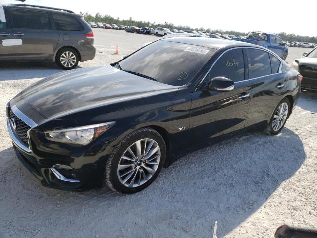 JN1EV7AR2JM443650 - 2018 INFINITI Q50 LUXE BLACK photo 1