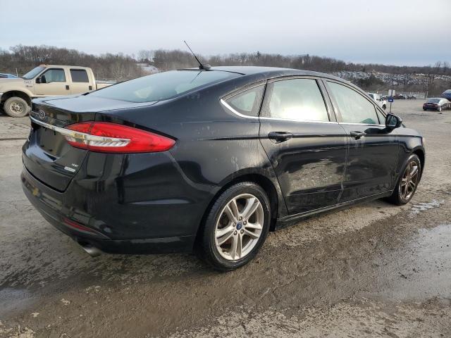 3FA6P0HD8JR202587 - 2018 FORD FUSION SE BLACK photo 3