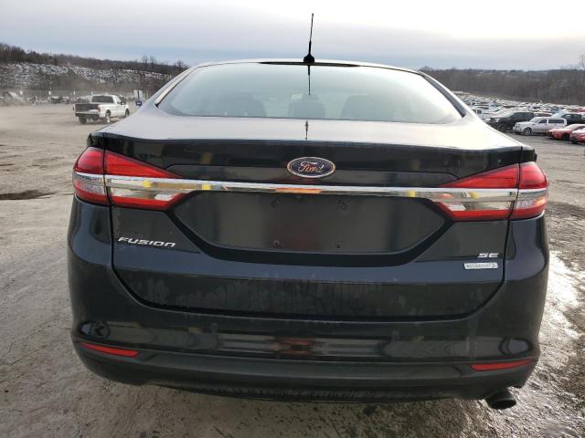 3FA6P0HD8JR202587 - 2018 FORD FUSION SE BLACK photo 6