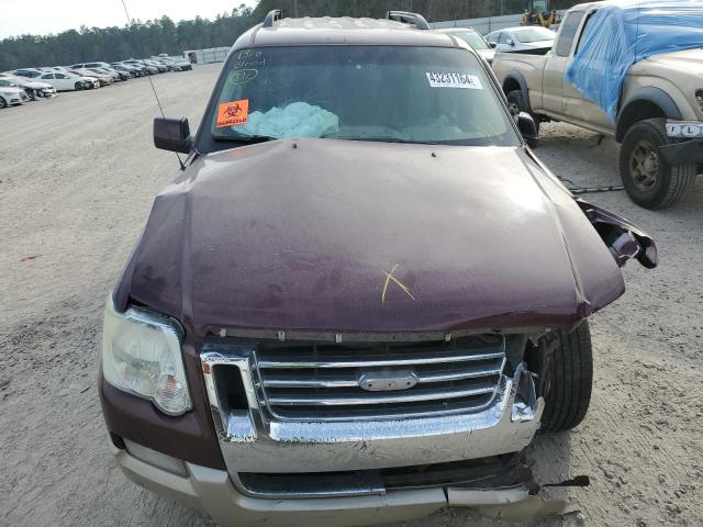 1FMEU64E97UB86820 - 2007 FORD EXPLORER EDDIE BAUER MAROON photo 5