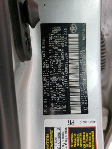 4T1BF1FK8DU228926 - 2013 TOYOTA CAMRY L SILVER photo 13