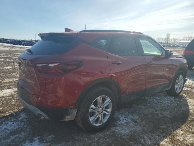 3GNKBCR45NS146377 - 2022 CHEVROLET BLAZER 2LT RED photo 3