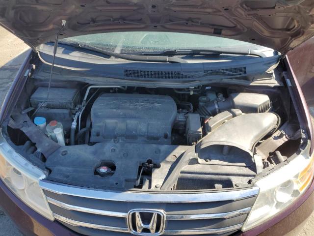 5FNRL5H60BB076844 - 2011 HONDA ODYSSEY EXL RED photo 11