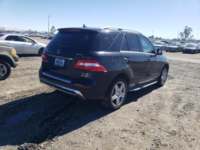 4JGDA5HB9EA310498 - 2014 MERCEDES-BENZ ML 350 4MATIC BLACK photo 3