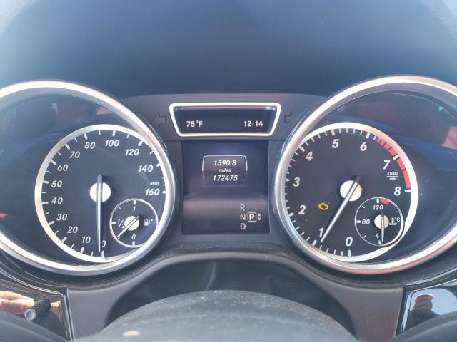 4JGDA5HB9EA310498 - 2014 MERCEDES-BENZ ML 350 4MATIC BLACK photo 9