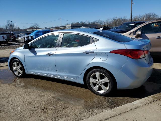 KMHDH4AE3DU640743 - 2013 HYUNDAI ELANTRA GLS BLUE photo 2