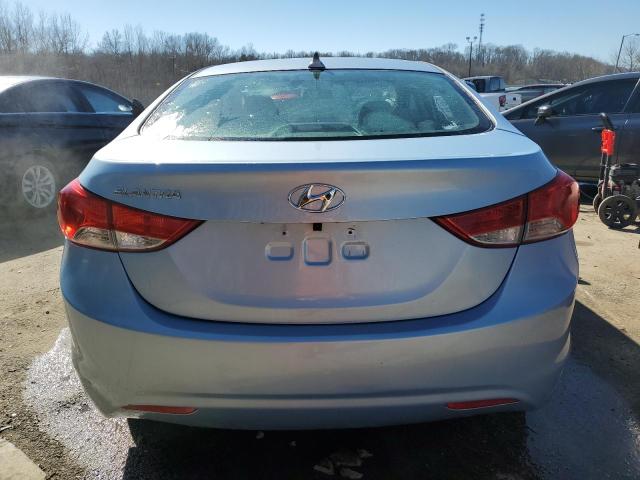 KMHDH4AE3DU640743 - 2013 HYUNDAI ELANTRA GLS BLUE photo 6