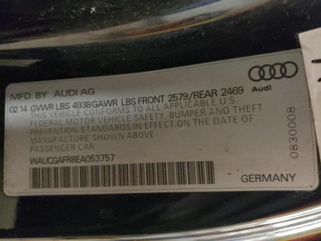 WAUCGAFR8EA053757 - 2014 AUDI S5 PREMIUM PLUS შავი ფოტო 12