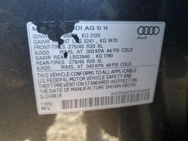 WA1DGAFE5FD010931 - 2015 AUDI Q7 PRESTIGE GRAY photo 13