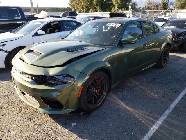 2C3CDXL99NH100710 - 2022 DODGE CHARGER SRT HELLCAT GREEN photo 1