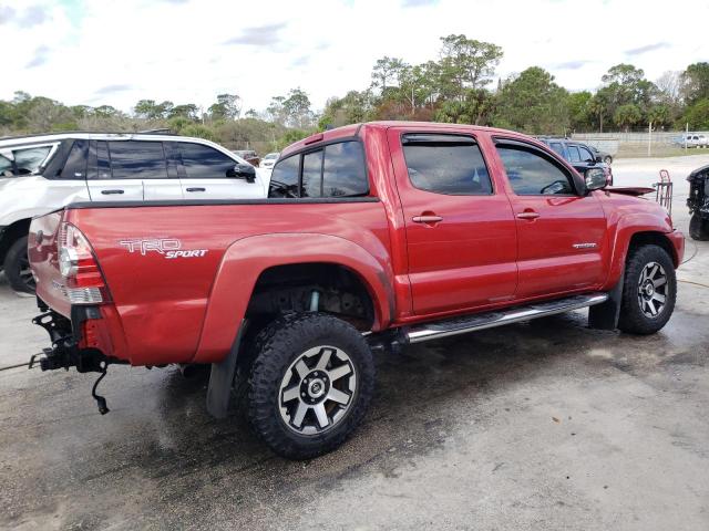 5TFJU4GN4CX022953 - 2012 TOYOTA TACOMA DOUBLE CAB PRERUNNER RED photo 3