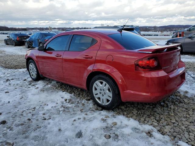 1C3CDZAB3DN675733 - 2013 DODGE AVENGER SE RED photo 2