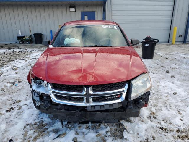 1C3CDZAB3DN675733 - 2013 DODGE AVENGER SE RED photo 5