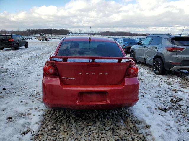 1C3CDZAB3DN675733 - 2013 DODGE AVENGER SE RED photo 6