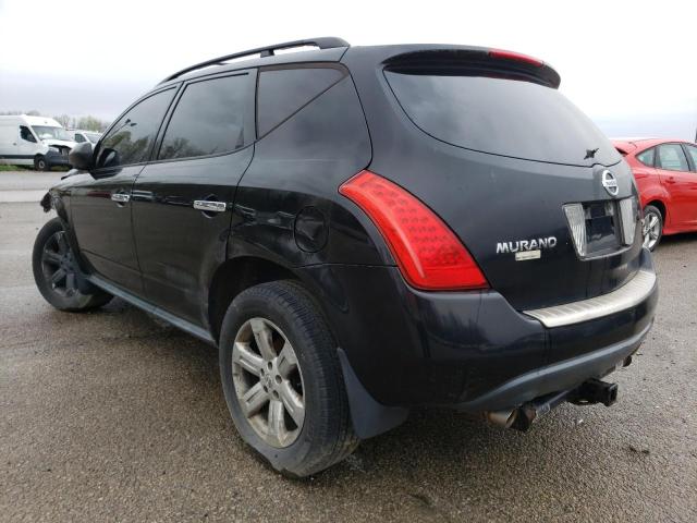 JN8AZ08W07W625755 - 2007 NISSAN MURANO SL BLACK photo 3