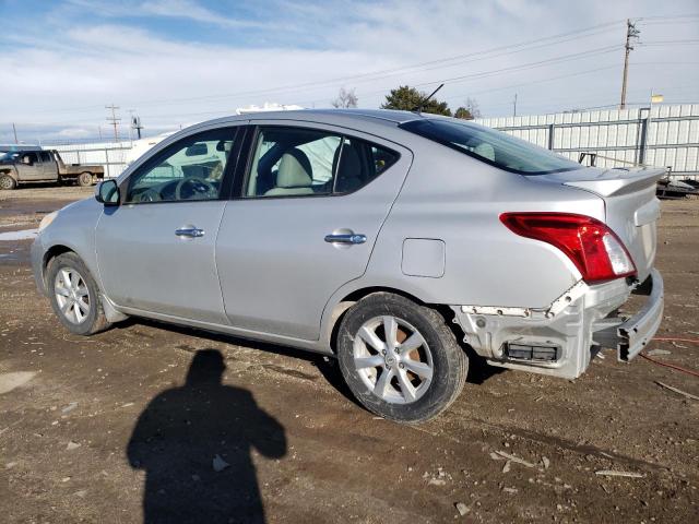 3N1CN7AP0EL842904 - 2014 NISSAN VERSA S SILVER photo 2