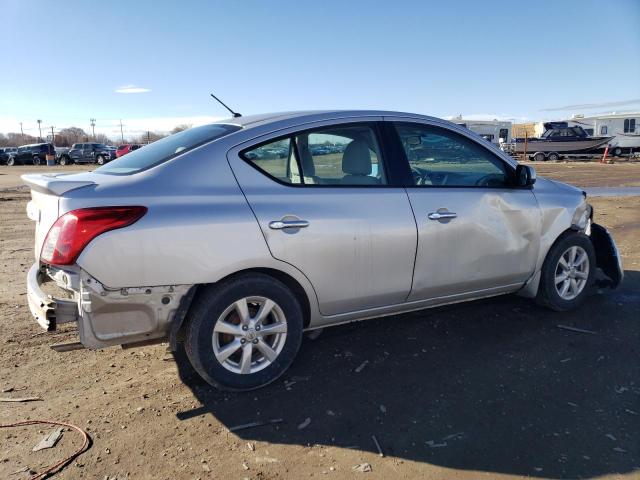 3N1CN7AP0EL842904 - 2014 NISSAN VERSA S SILVER photo 3