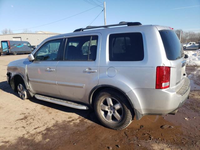 5FNYF4H68AB023482 - 2010 HONDA PILOT EXL SILVER photo 2