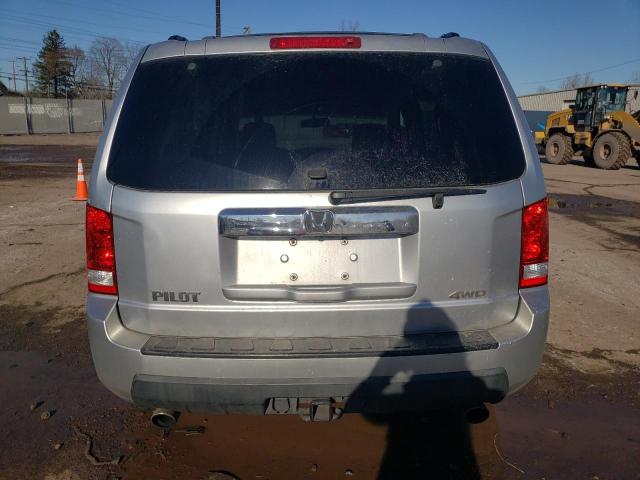 5FNYF4H68AB023482 - 2010 HONDA PILOT EXL SILVER photo 6