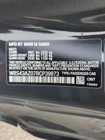 WBS43AZ07RCP39873 - 2024 BMW M4 COMPETITION GRAY photo 12