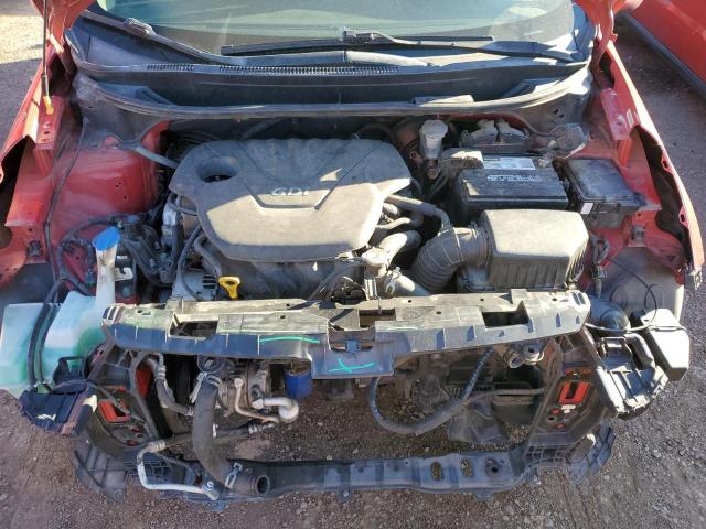 KNADN4A38F6453501 - 2015 KIA RIO EX RED photo 11