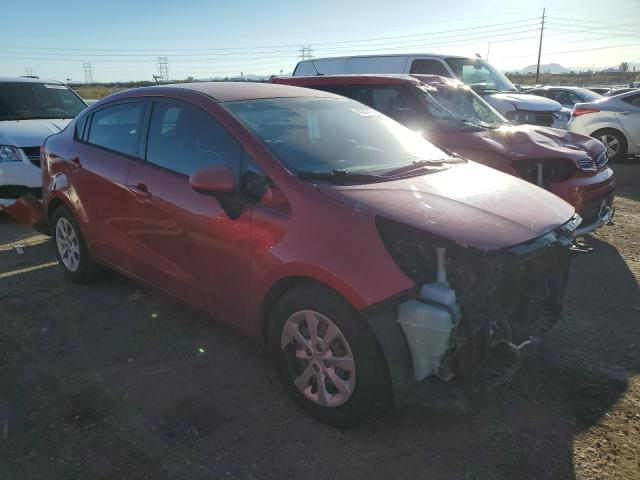 KNADN4A38F6453501 - 2015 KIA RIO EX RED photo 4