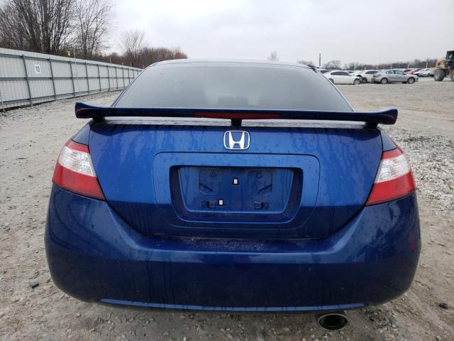 2HGFG21597H708461 - 2007 HONDA CIVIC SI BLUE photo 6