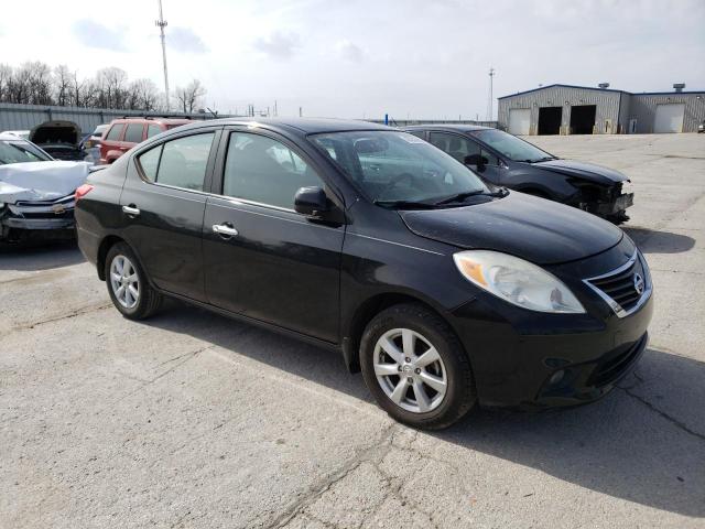 3N1CN7AP6DL877140 - 2013 NISSAN VERSA S BLACK photo 4