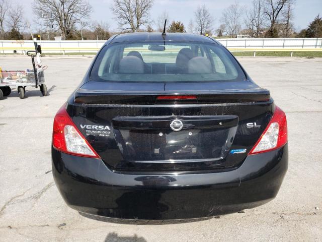 3N1CN7AP6DL877140 - 2013 NISSAN VERSA S BLACK photo 6