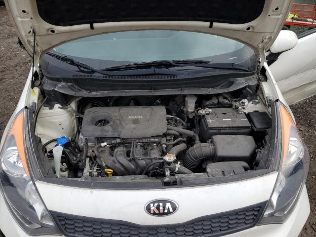 KNADM5A38G6686823 - 2016 KIA RIO LX WHITE photo 11