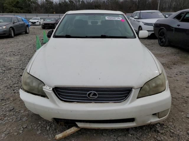 JTHBD182610028944 - 2001 LEXUS IS 300 WHITE photo 5