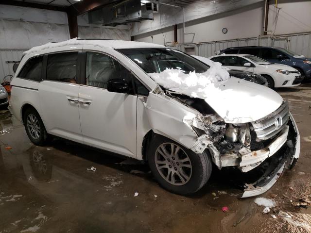 5FNRL5H61BB008455 - 2011 HONDA ODYSSEY EXL WHITE photo 4