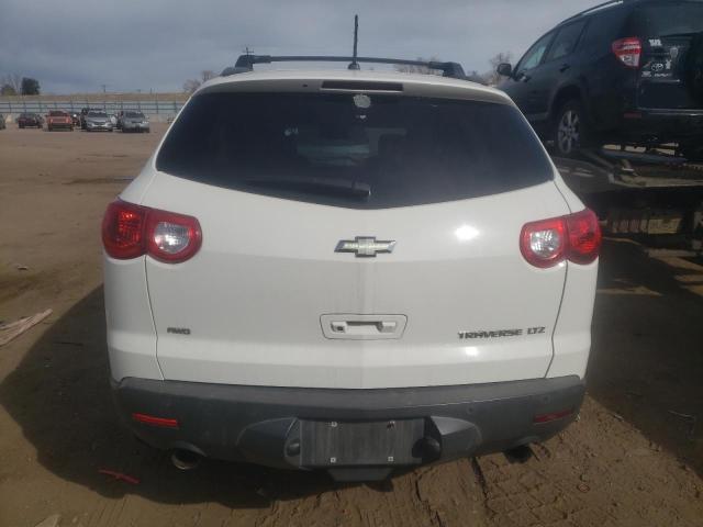 1GNKVLED4BJ184306 - 2011 CHEVROLET TRAVERSE LTZ WHITE photo 6