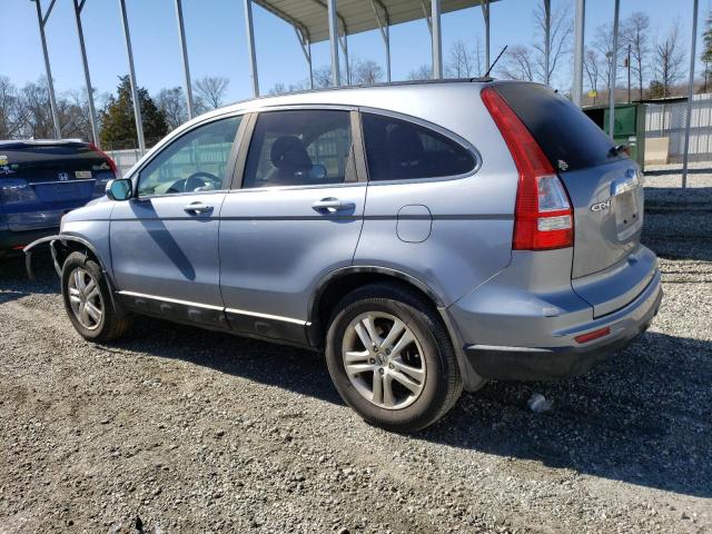 5J6RE3H74BL057437 - 2011 HONDA CR-V EXL BLUE photo 2