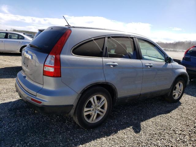 5J6RE3H74BL057437 - 2011 HONDA CR-V EXL BLUE photo 3