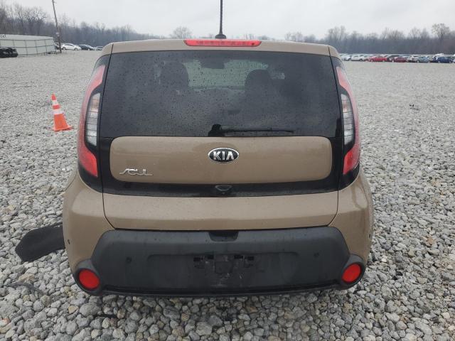 KNDJN2A28F7201517 - 2015 KIA SOUL TAN photo 6