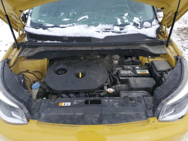 KNDJP3A54E7027129 - 2014 KIA SOUL + YELLOW photo 11