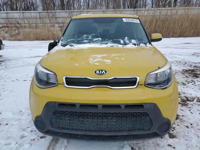 KNDJP3A54E7027129 - 2014 KIA SOUL + YELLOW photo 5