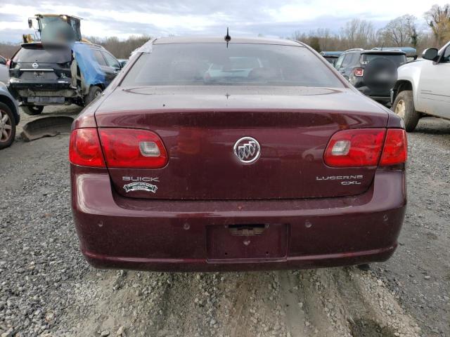 1G4HD572X7U199276 - 2007 BUICK LUCERNE CXL BURGUNDY photo 6