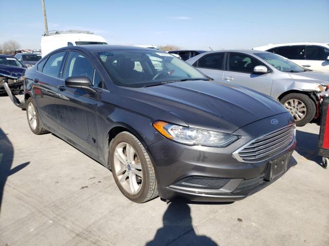 3FA6P0HD4JR186016 - 2018 FORD FUSION SE GRAY photo 4