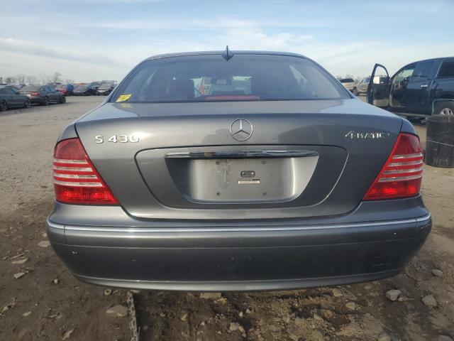 WDBNG83J96A466080 - 2006 MERCEDES-BENZ S 430 4MATIC GRAY photo 6