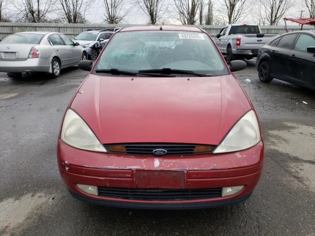 3FAHP3134YR227931 - 2000 FORD FOCUS ZX3 RED photo 5