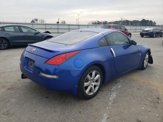 JN1AZ34DX4M101492 - 2004 NISSAN 350Z COUPE BLUE photo 3